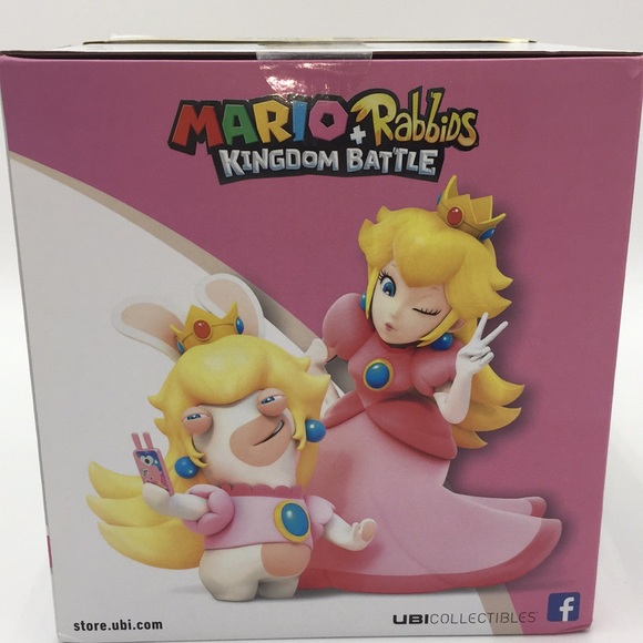 Nintendo Switch Mario Rabbids + Kingdom Battle Full Game + 6 inch Peach Figurine - Picture 6 of 14